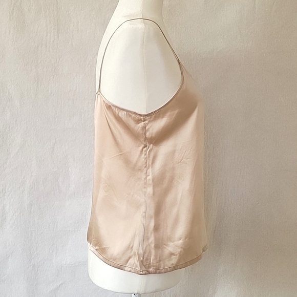 Cassis Champagne 100% Silk Tank Top - Size Medium - Picture 3 of 7